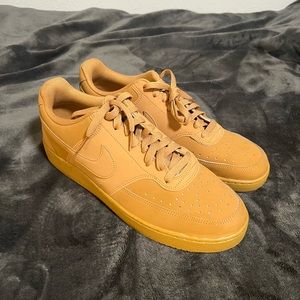 Nike tan Court vision shoes (9.5M)